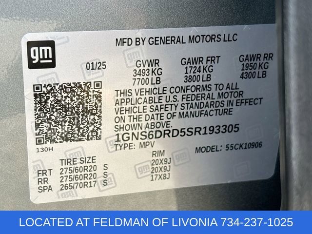 Certified 2025 Chevrolet Suburban Z71 w/ Comfort Package AWD/4WD image 34