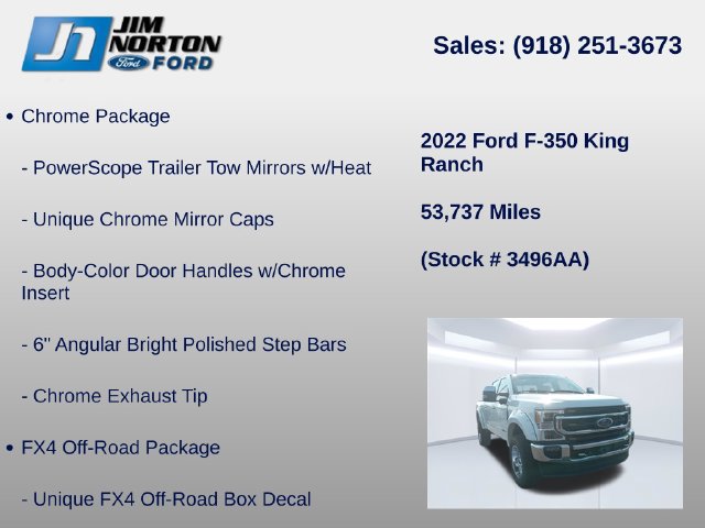 Used 2022 Ford F350 King Ranch w/ King Ranch Ultimate Package AWD/4WD image 8
