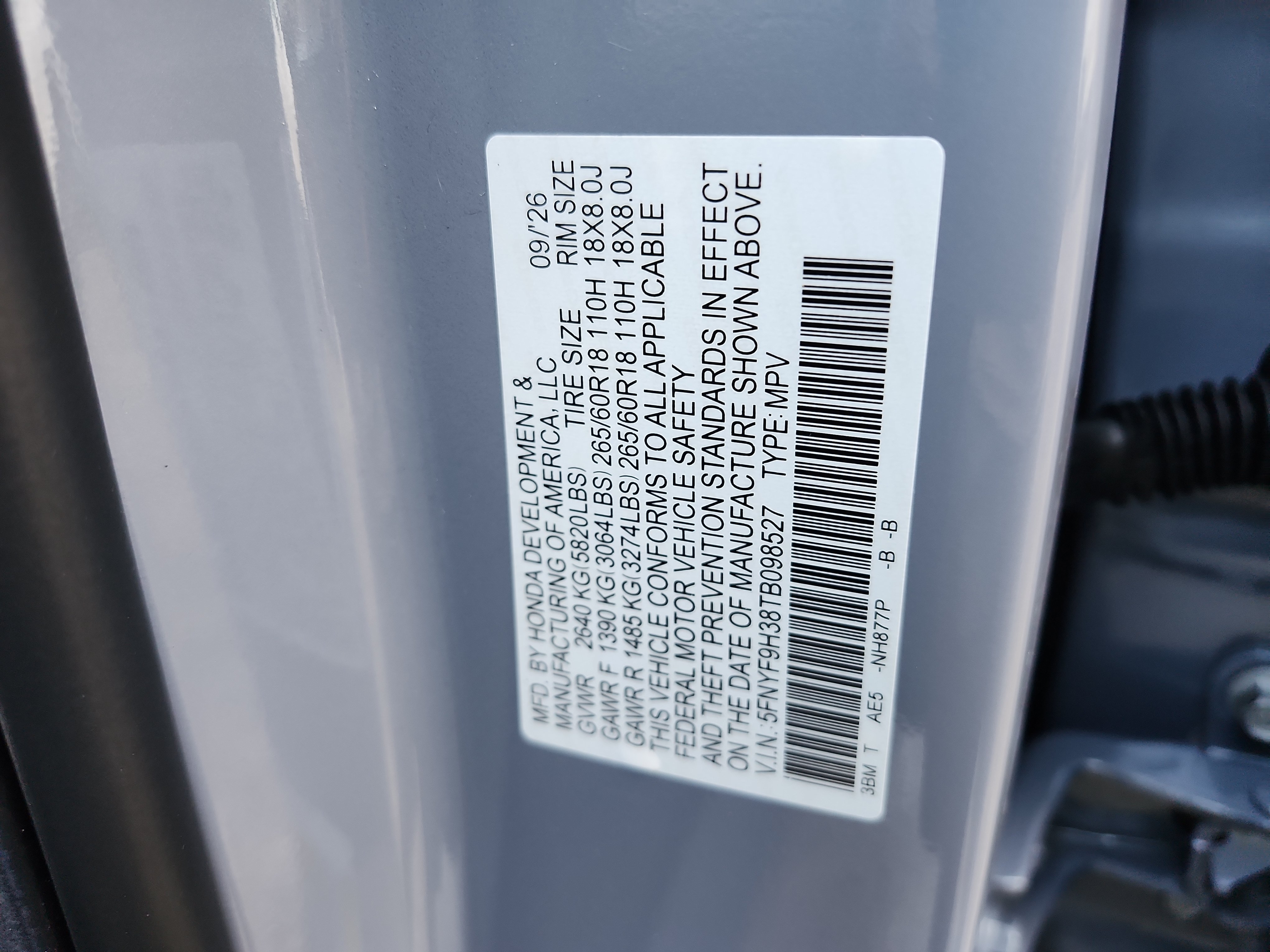 New 2026 Honda Passport RTL image 27