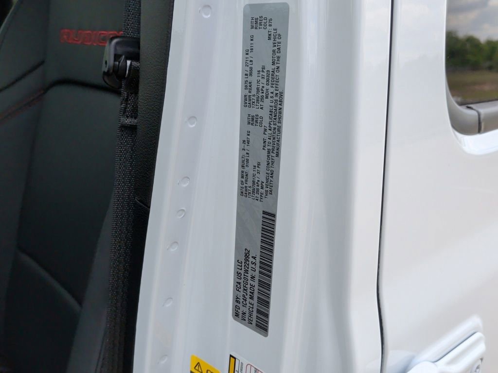 New 2026 Jeep Wrangler Unlimited Rubicon image 50