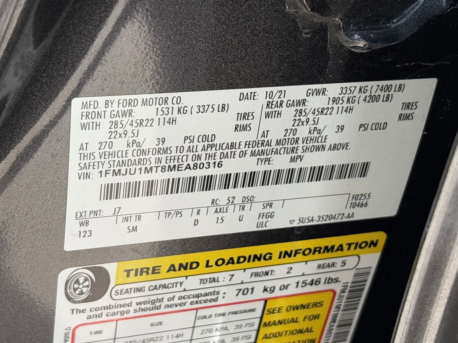 Used 2021 Ford Expedition Platinum AWD/4WD image 40