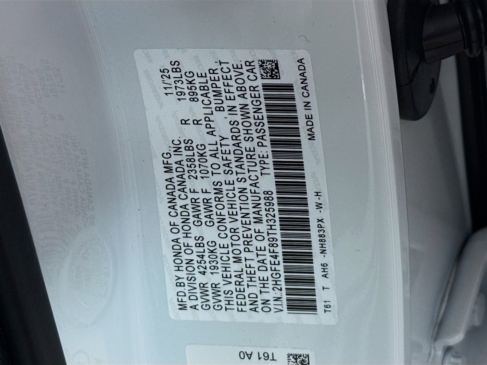 New 2026 Honda Civic Sport image 38