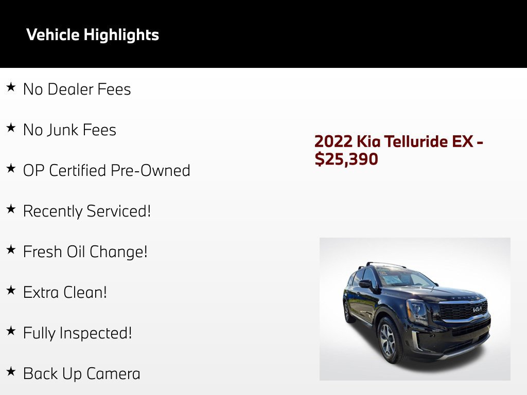 Used 2022 Kia Telluride EX FWD image 64