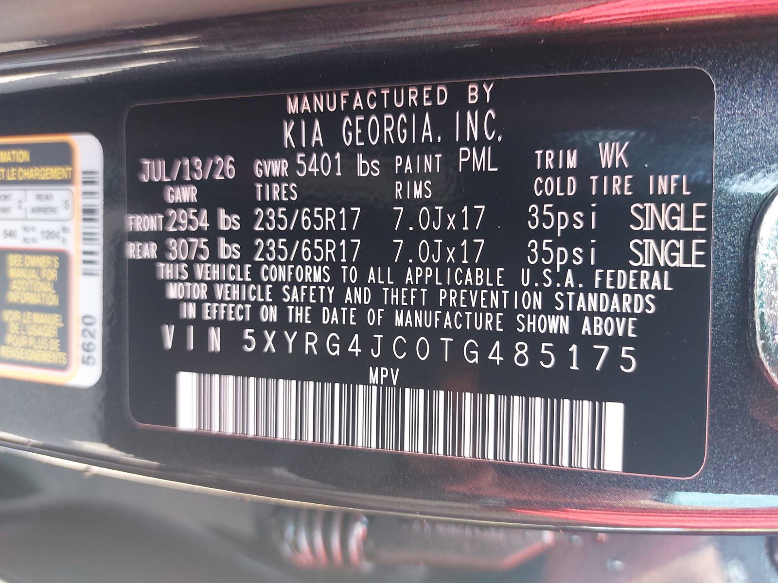 New 2026 Kia Sorento LX FWD image 35