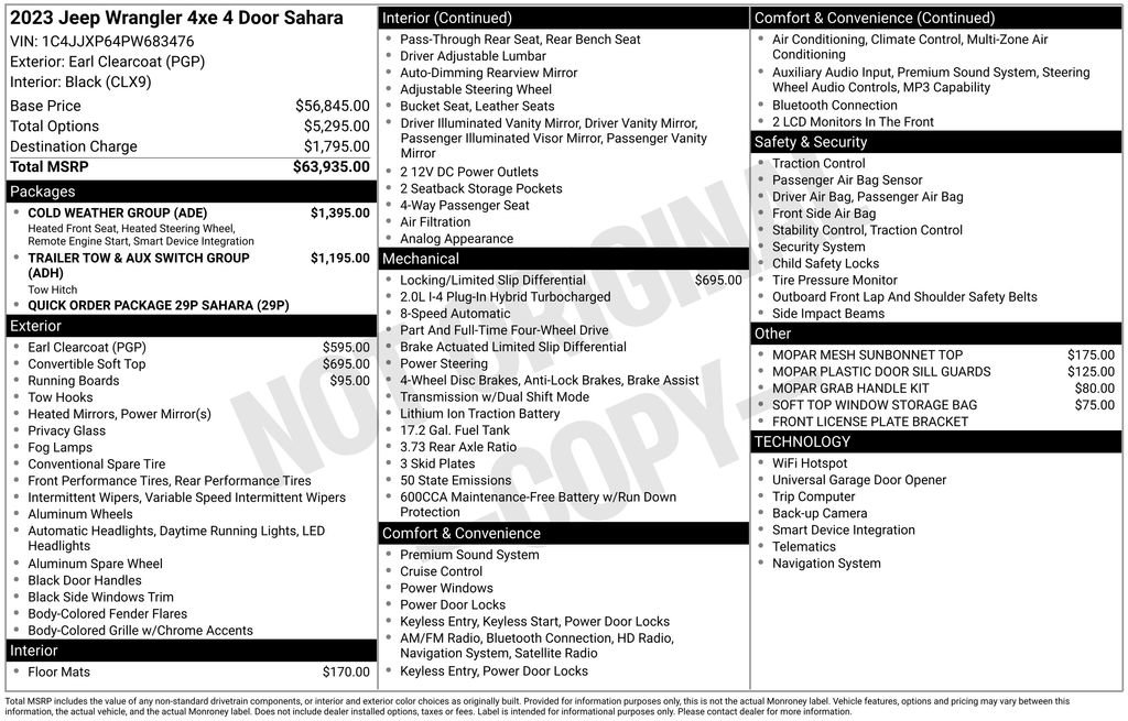 Used 2023 Jeep Wrangler Unlimited Sahara w/ Cold Weather Group AWD/4WD image 17