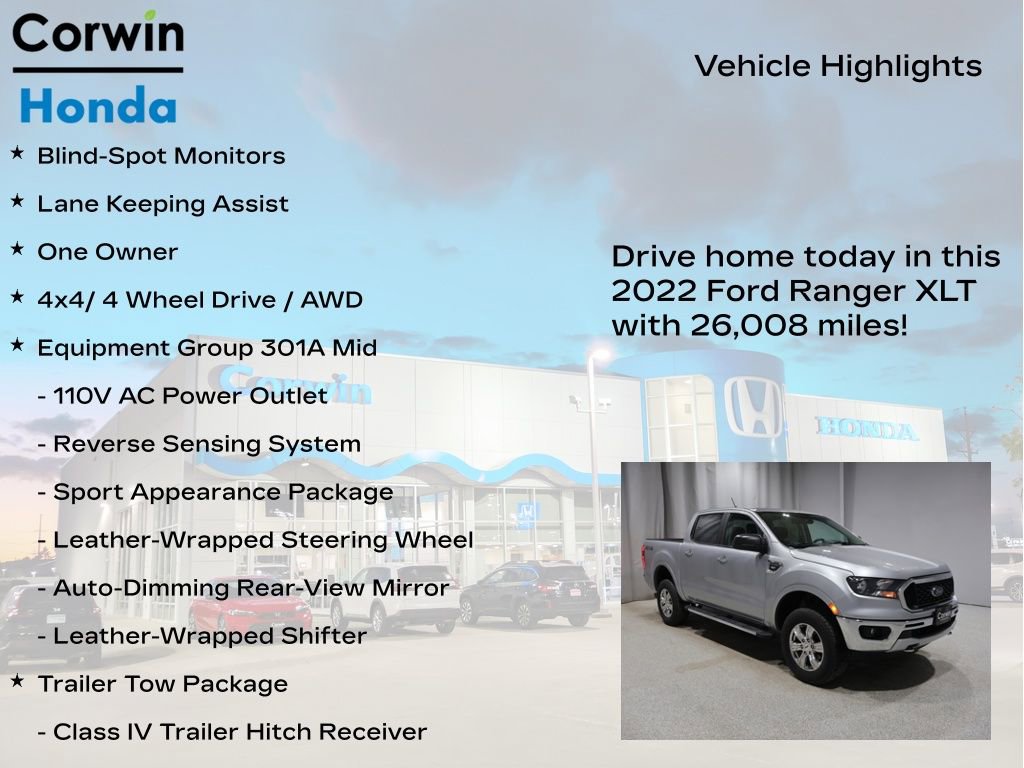 Used 2022 Ford Ranger XLT w/ Equipment Group 301A Mid image 7