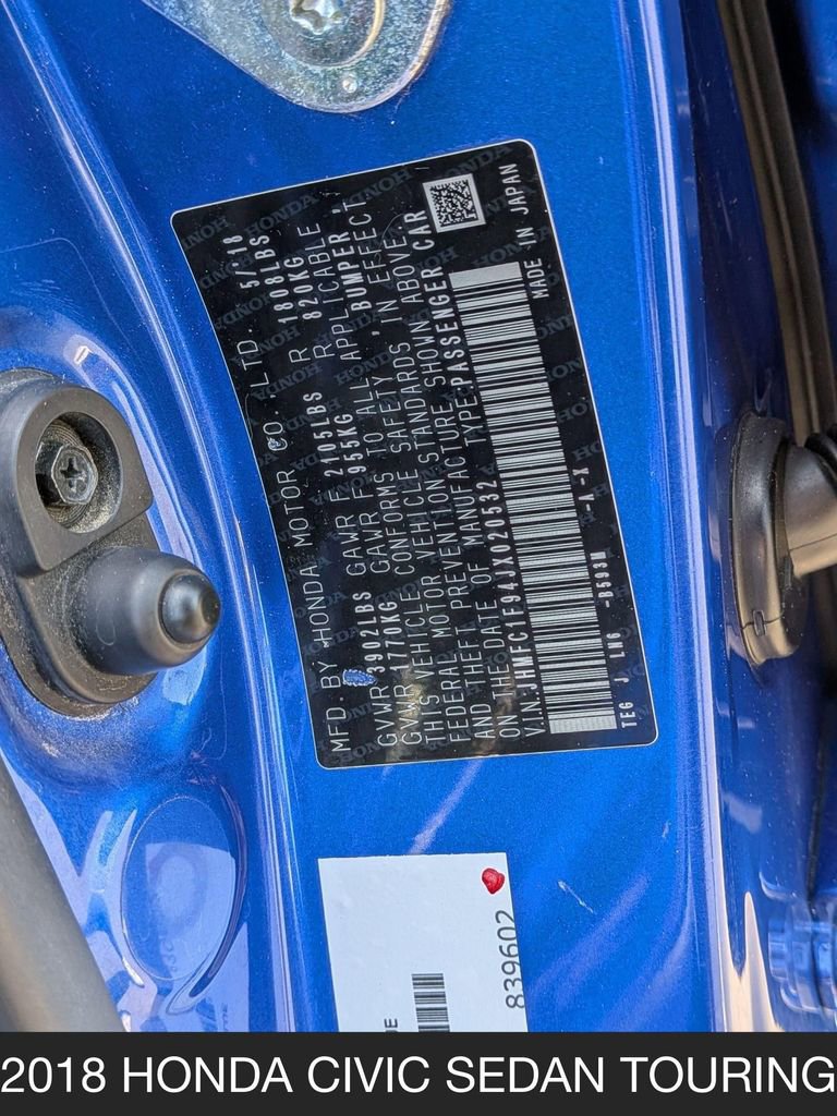 Used 2018 Honda Civic Touring image 25