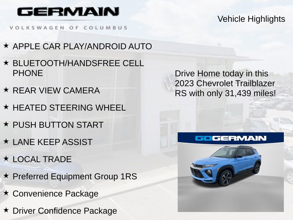 Used 2023 Chevrolet TrailBlazer RS w/ Convenience Package image 6