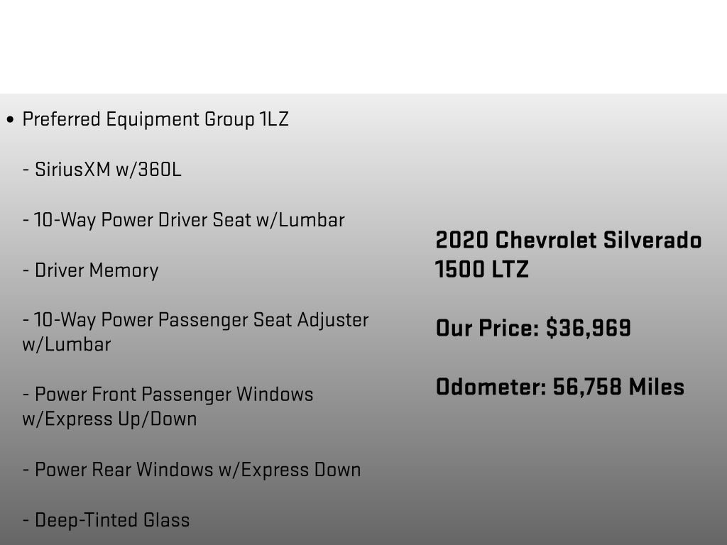 Used 2020 Chevrolet Silverado 1500 LTZ w/ LTZ Premium Package image 6