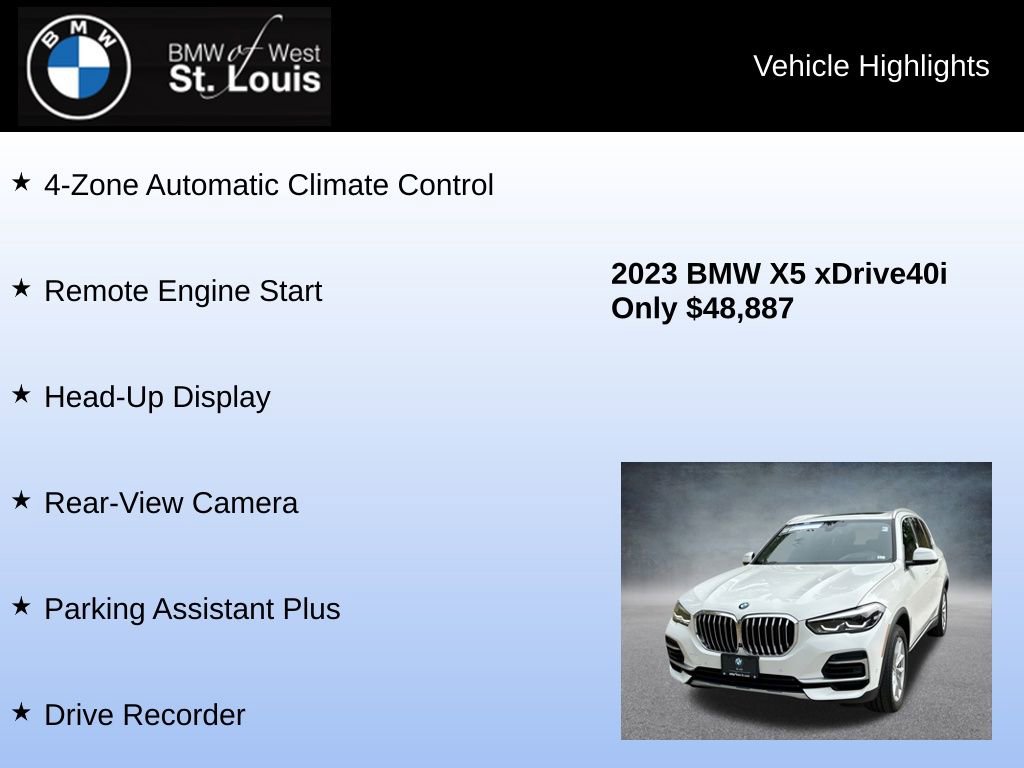 Used 2023 BMW X5 xDrive40i w/ Premium Package image 16