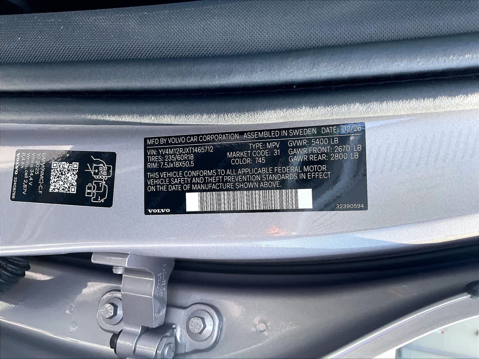 New 2026 Volvo XC60 B5 Core AWD/4WD image 35