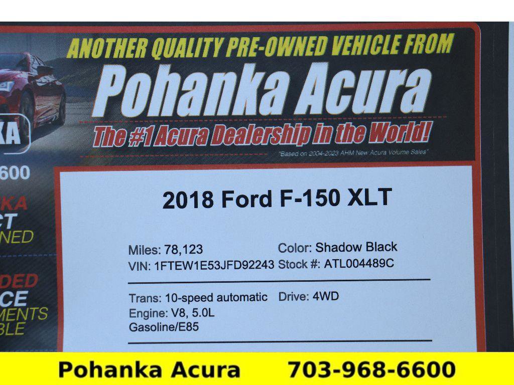 Used 2018 Ford F150 XLT w/ Equipment Group 302A Luxury image 46