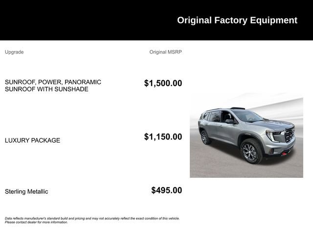 Used 2024 GMC Acadia AT4 w/ Luxury Package image 9