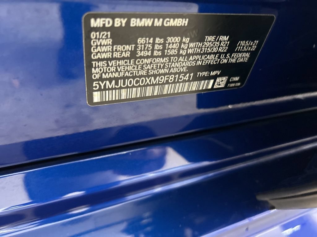 Used 2021 BMW X5 M w/ Competition Package AWD/4WD image 54