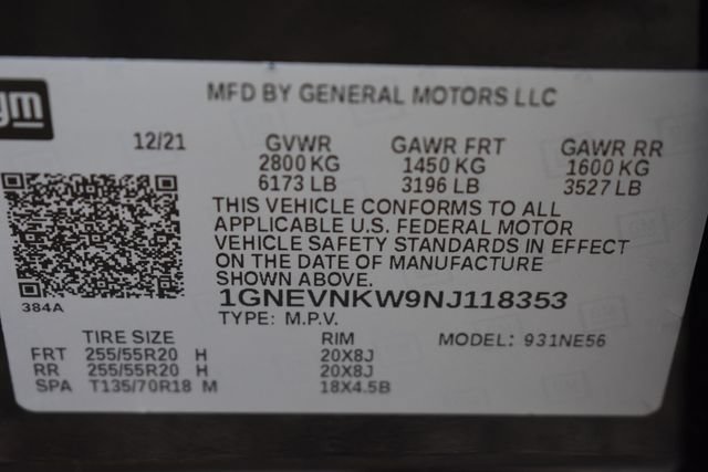 Used 2022 Chevrolet Traverse High Country AWD/4WD image 44