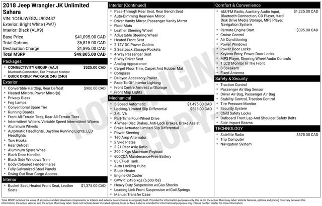 Used 2018 Jeep Wrangler Unlimited Sahara w/ Connectivity Group image 11