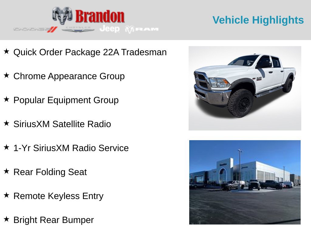 Used 2017 RAM 2500 Tradesman w/ Chrome Appearance Group AWD/4WD image 2