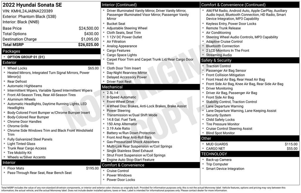 Certified 2022 Hyundai Sonata SE FWD image 6