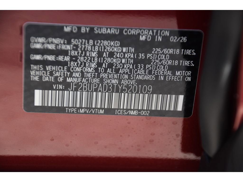 New 2026 Subaru Outback Premium AWD/4WD image 21