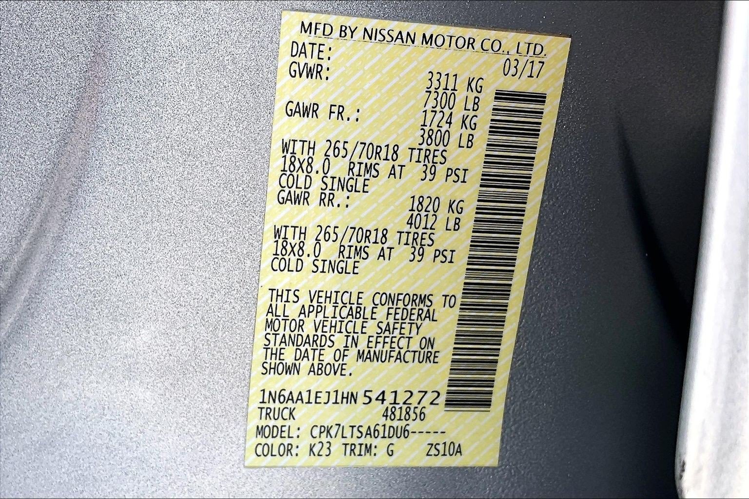 Used 2017 Nissan Titan SV AWD/4WD image 33