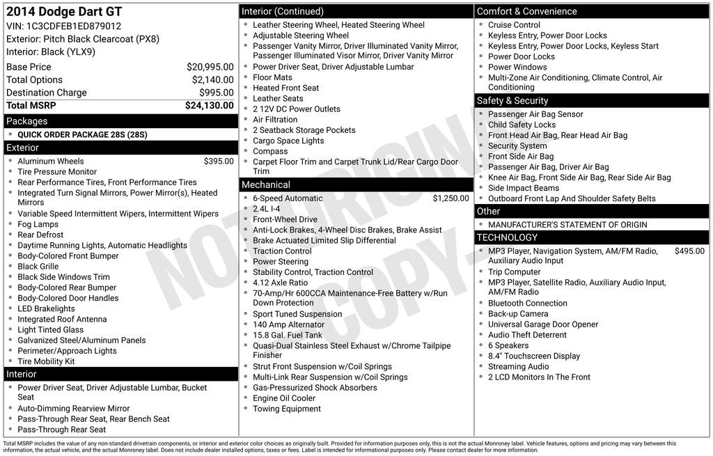 Used 2014 Dodge Dart GT FWD image 27