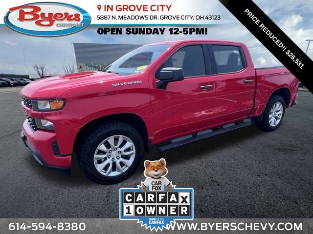 Used 2019 Chevrolet Silverado 1500 Custom w/ Custom Convenience Package AWD/4WD image 1