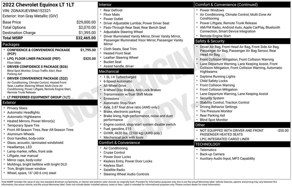 Used 2022 Chevrolet Equinox LT AWD/4WD image 5