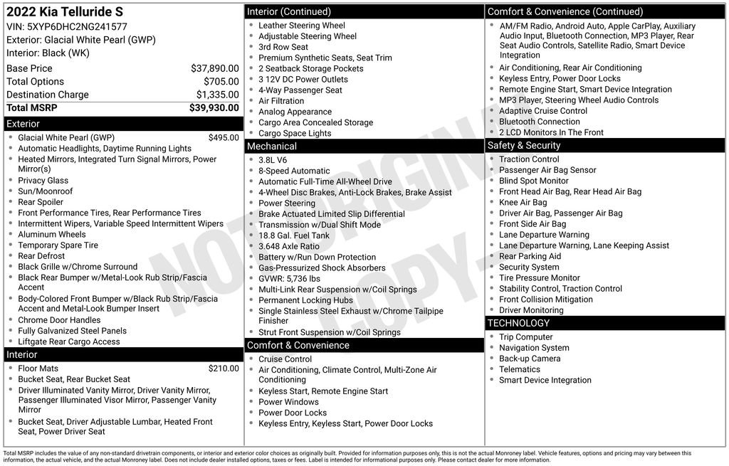Used 2022 Kia Telluride S image 27