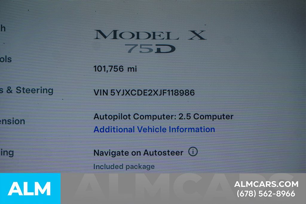 Used 2018 Tesla Model X 75D AWD/4WD image 53