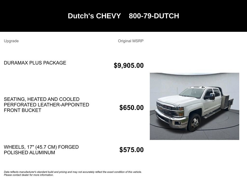 Used 2015 Chevrolet Silverado 3500 LTZ w/ Duramax Plus Package AWD/4WD image 5