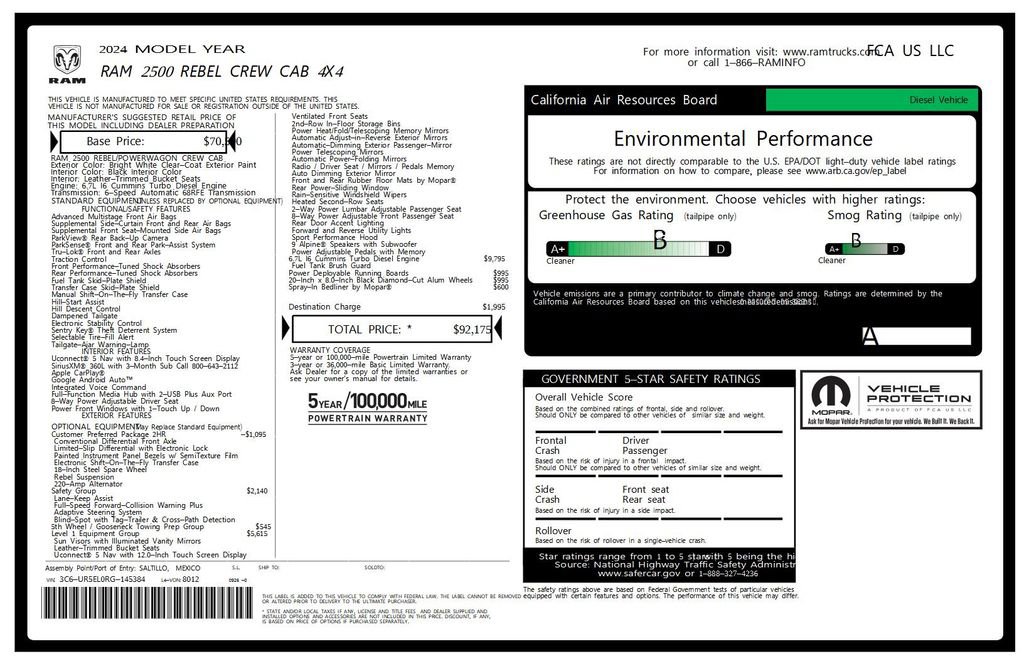 Used 2024 RAM 2500 Rebel w/ Safety Group image 51