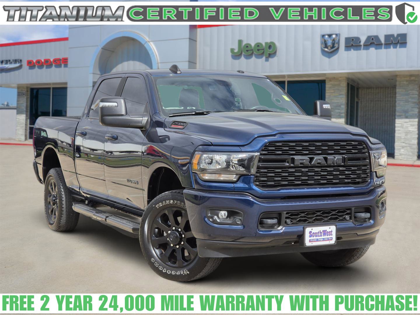 Used 2024 RAM 2500 Big Horn w/ Night Edition AWD/4WD 360° Tour