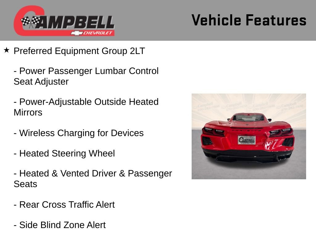 Used 2024 Chevrolet Corvette Stingray Preferred Cpe RWD image 10