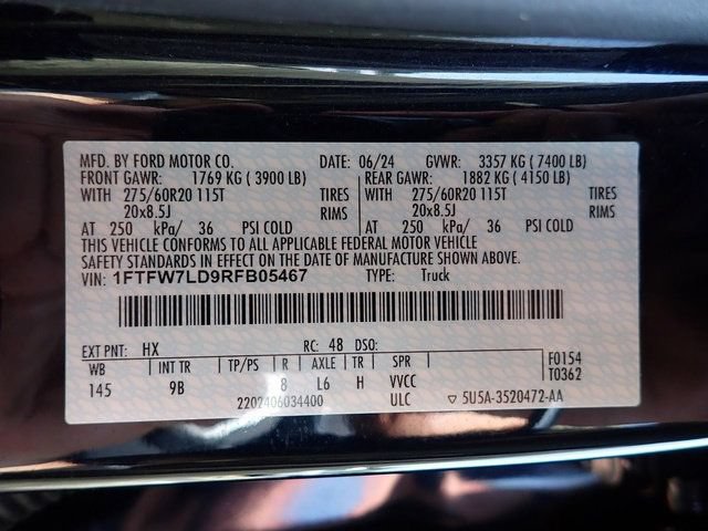 Used 2024 Ford F150 Platinum w/ Equipment Group 702A High AWD/4WD image 22