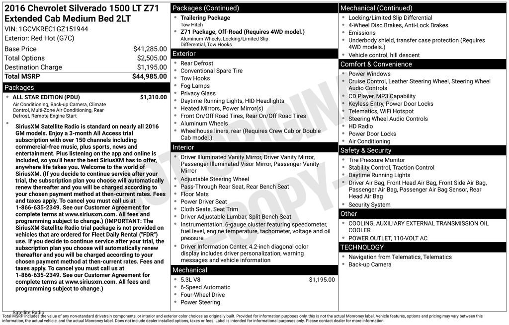 Used 2016 Chevrolet Silverado 1500 LT w/ All Star Edition image 4