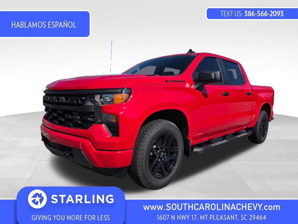 New 2026 Chevrolet Silverado 1500 Custom w/ Turbomax Blackout Package