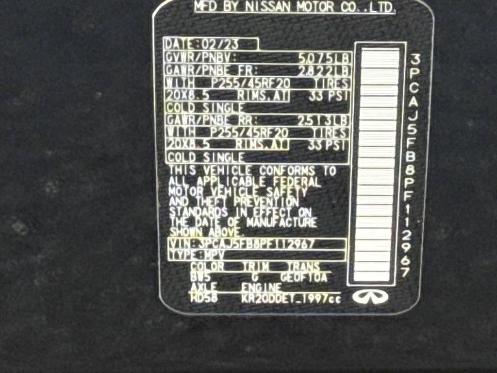 Certified 2023 INFINITI QX50 Sport image 30