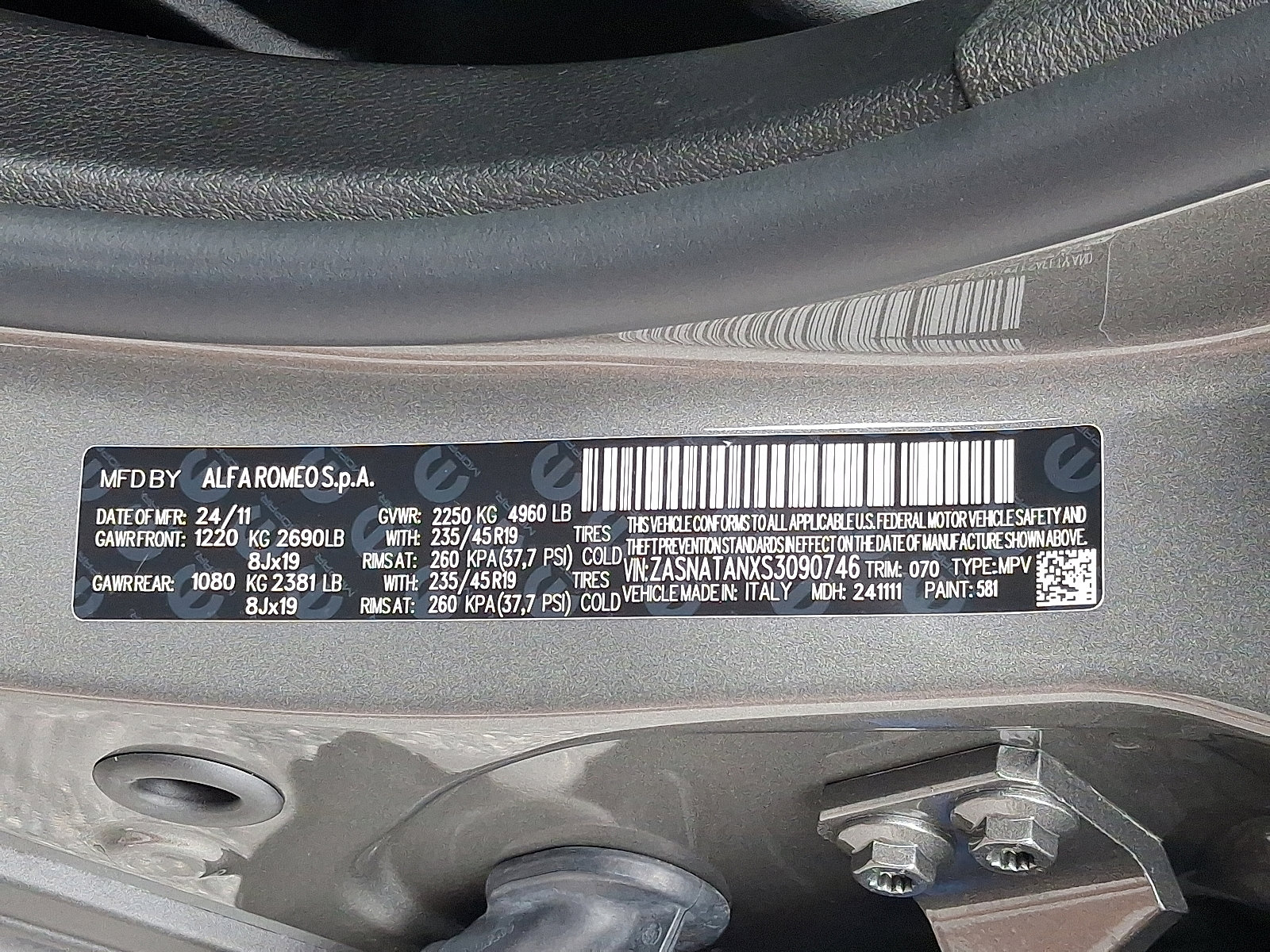 New 2025 Alfa Romeo Tonale w/ Active Assist Package image 10