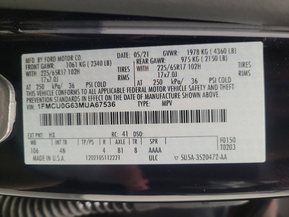 Used 2021 Ford Escape SE image 33