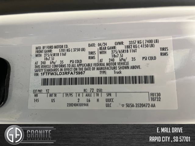 Used 2024 Ford F150 XLT w/ Mobile Office Package image 26