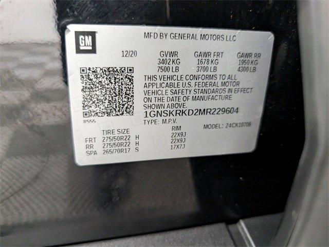 Used 2021 Chevrolet Tahoe RST w/ Luxury Package image 31