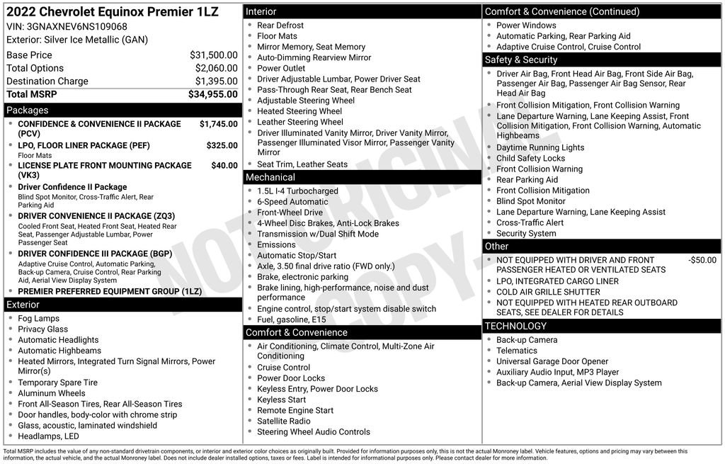 Used 2022 Chevrolet Equinox Premier FWD image 12