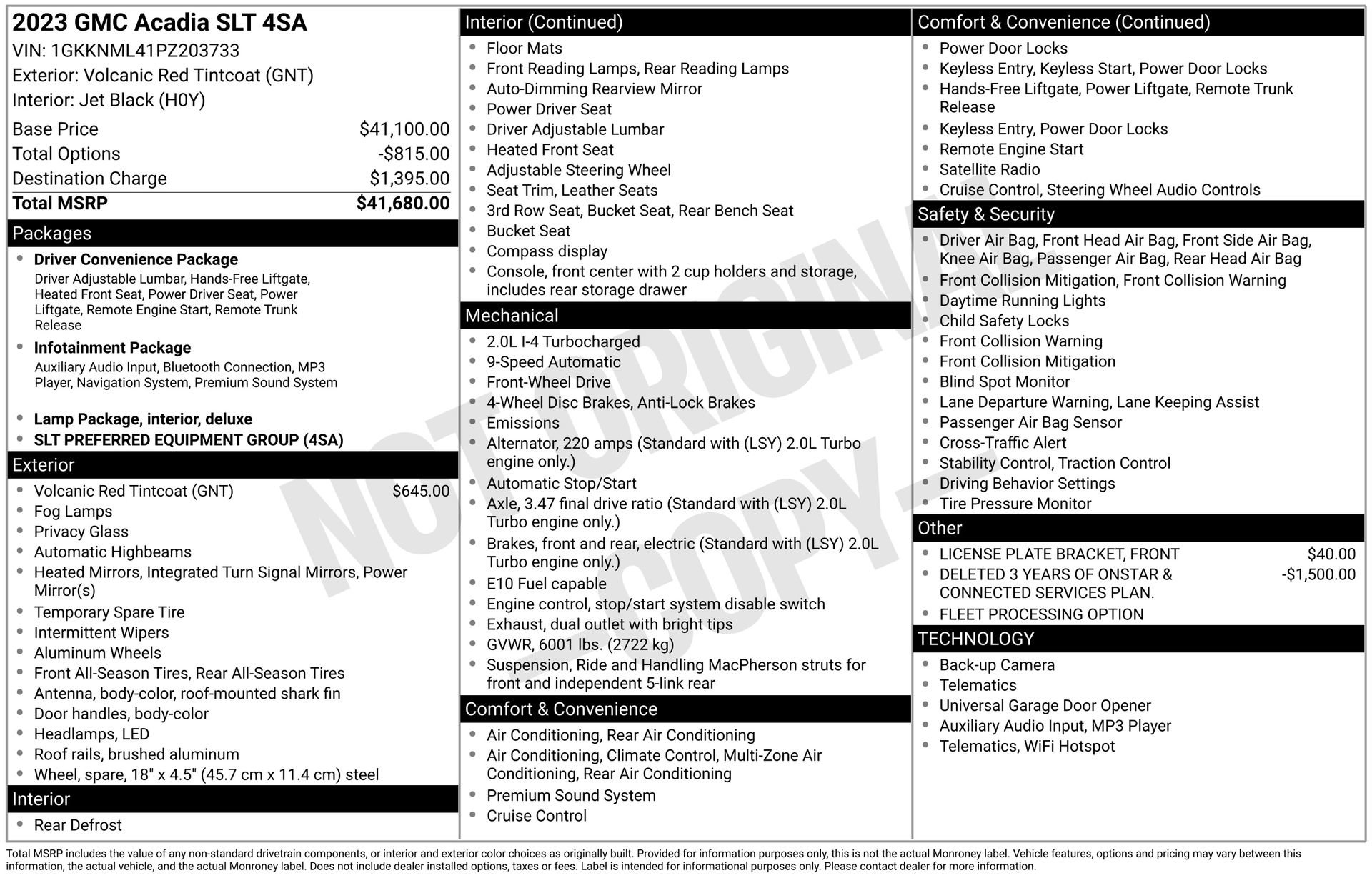 Used 2023 GMC Acadia SLT image 46