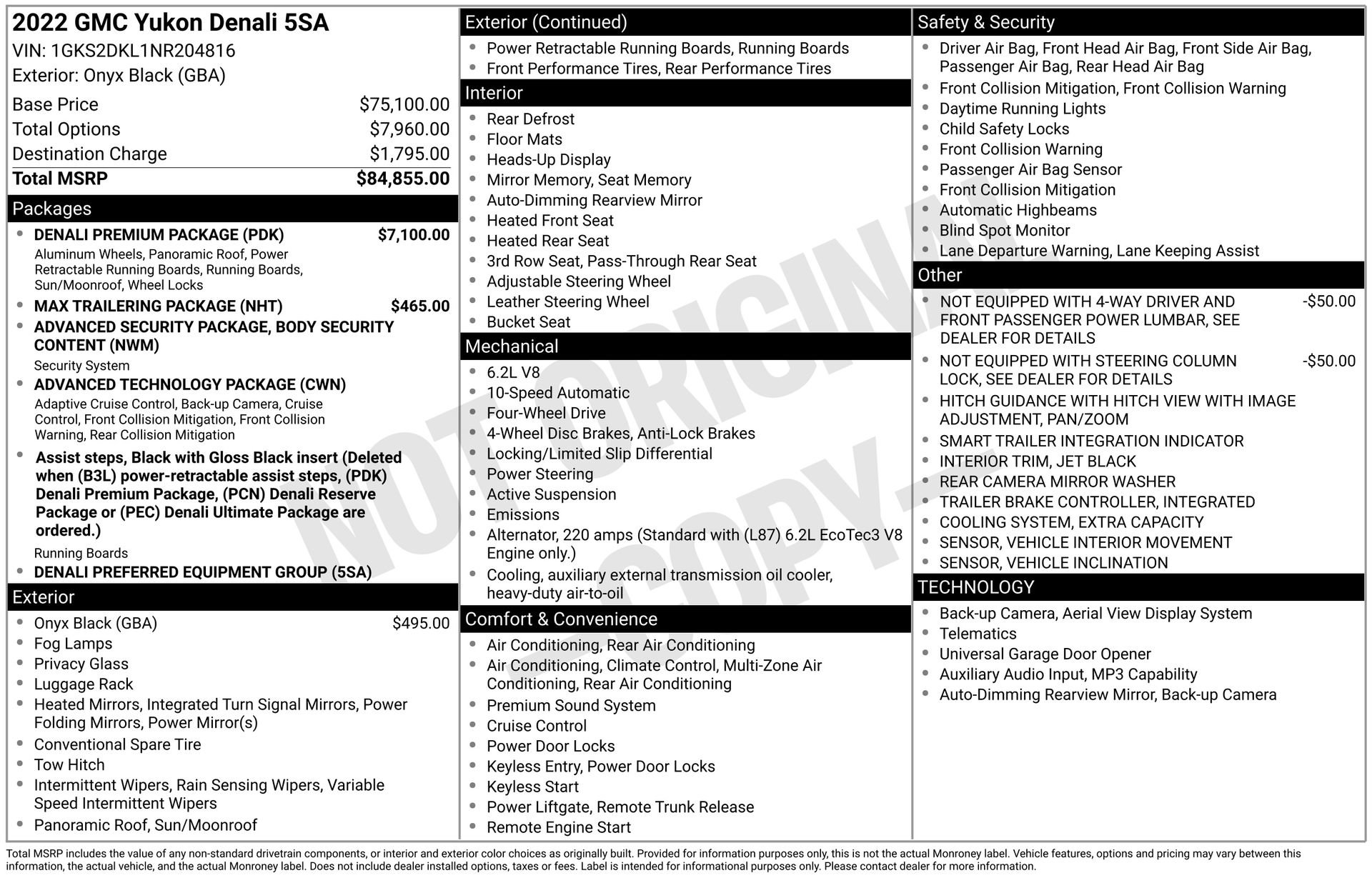 Used 2022 GMC Yukon Denali w/ Denali Premium Package image 42