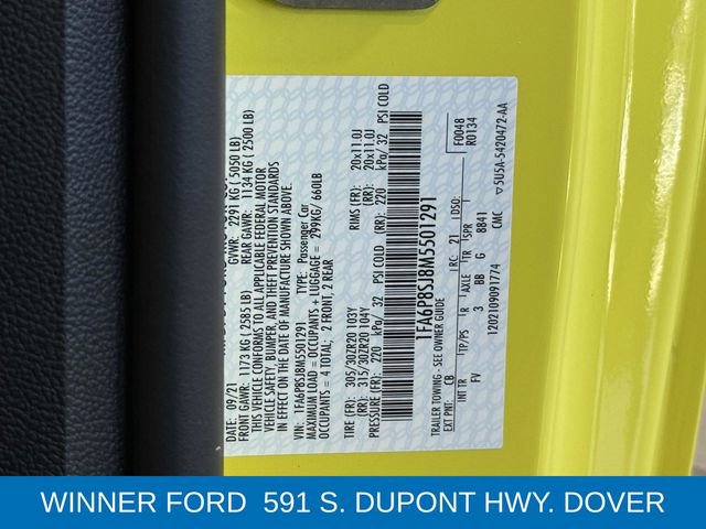 Certified 2021 Ford Mustang Shelby GT500 w/ Technology Package image 27