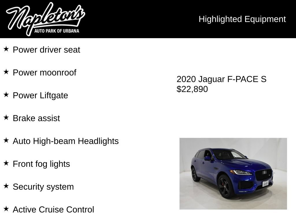 Used 2020 Jaguar F-PACE S AWD/4WD image 16
