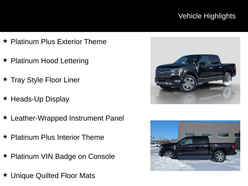 Certified 2024 Ford F150 Platinum w/ Equipment Group 703A Plus image 31