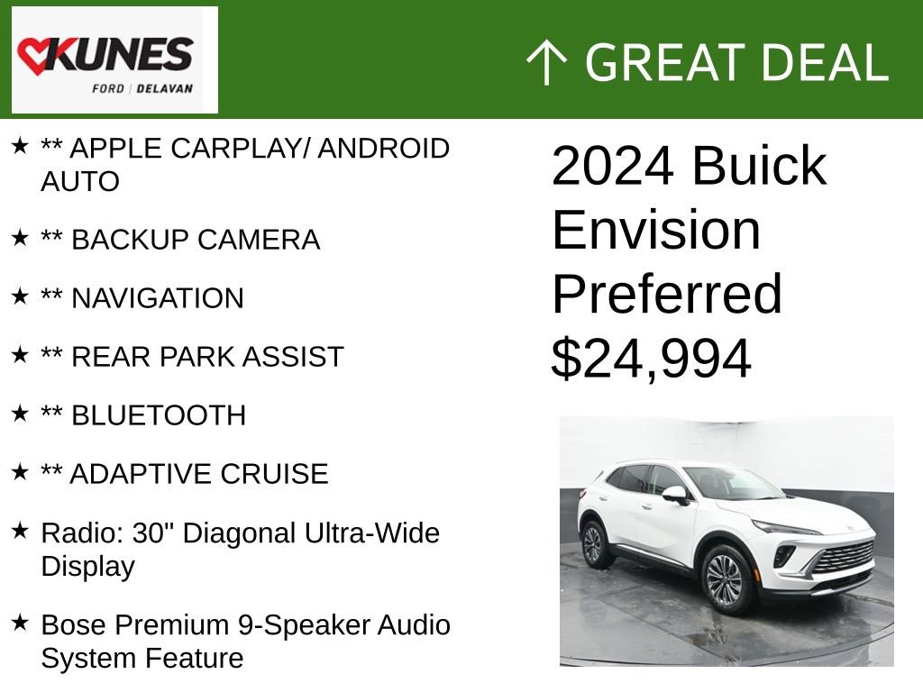 Used 2024 Buick Envision Preferred image 2