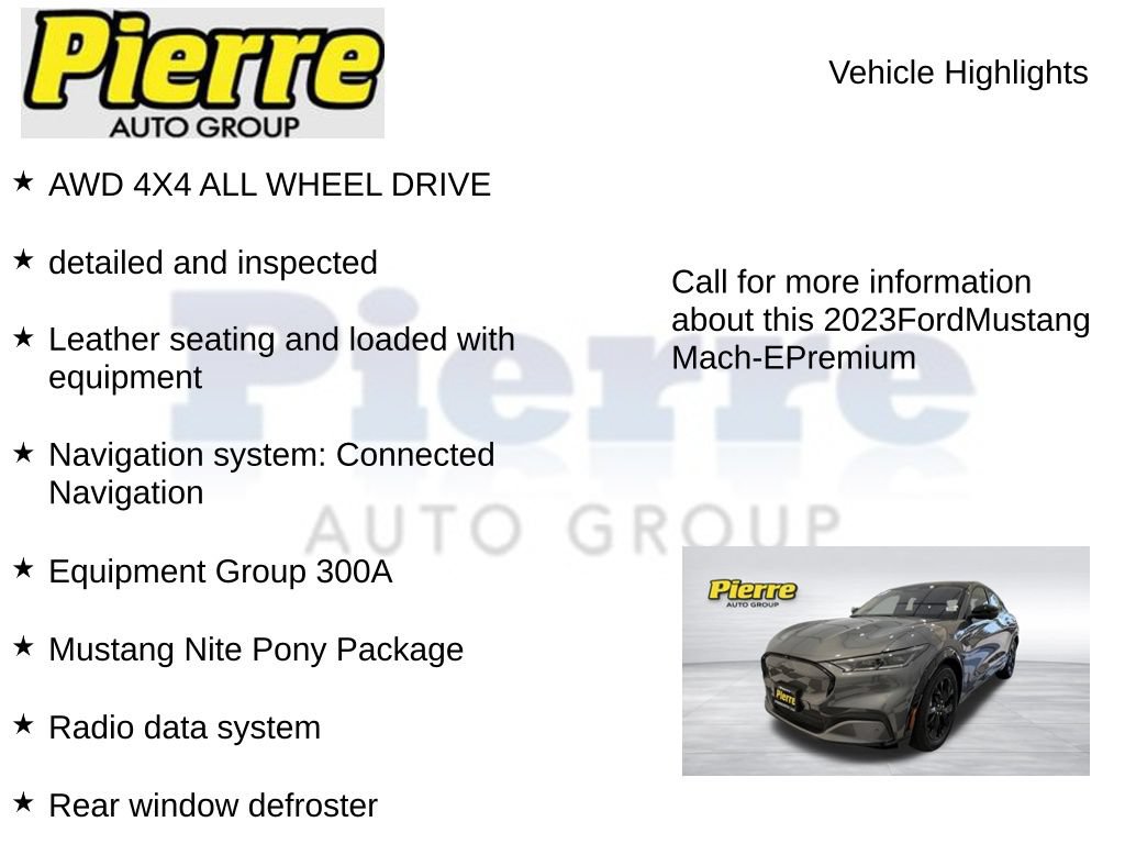 Used 2023 Ford Mustang Mach-E Premium w/ Mustang Nite Pony Package AWD/4WD image 7