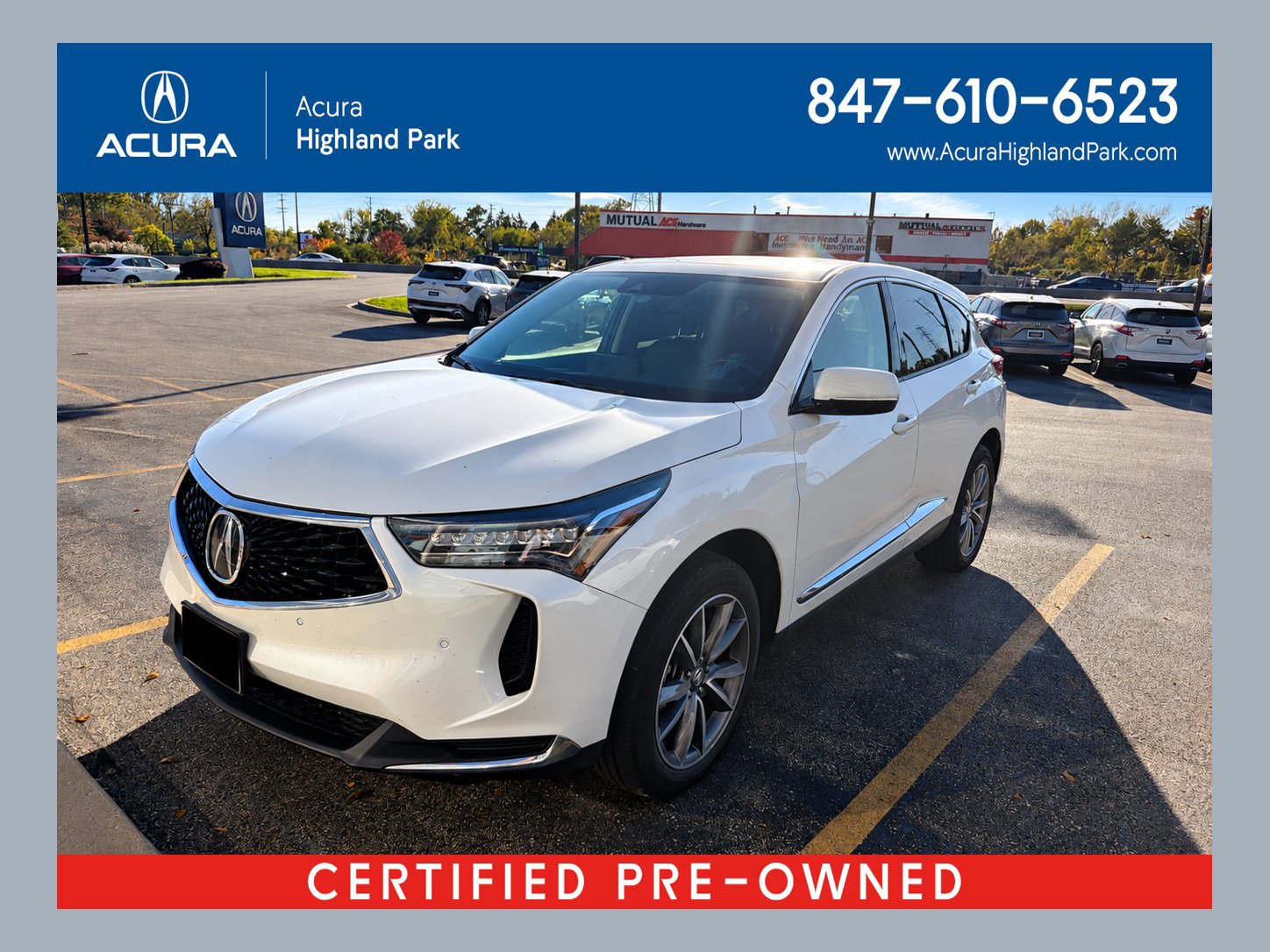 Certified 2023 Acura RDX w/ Technology Package